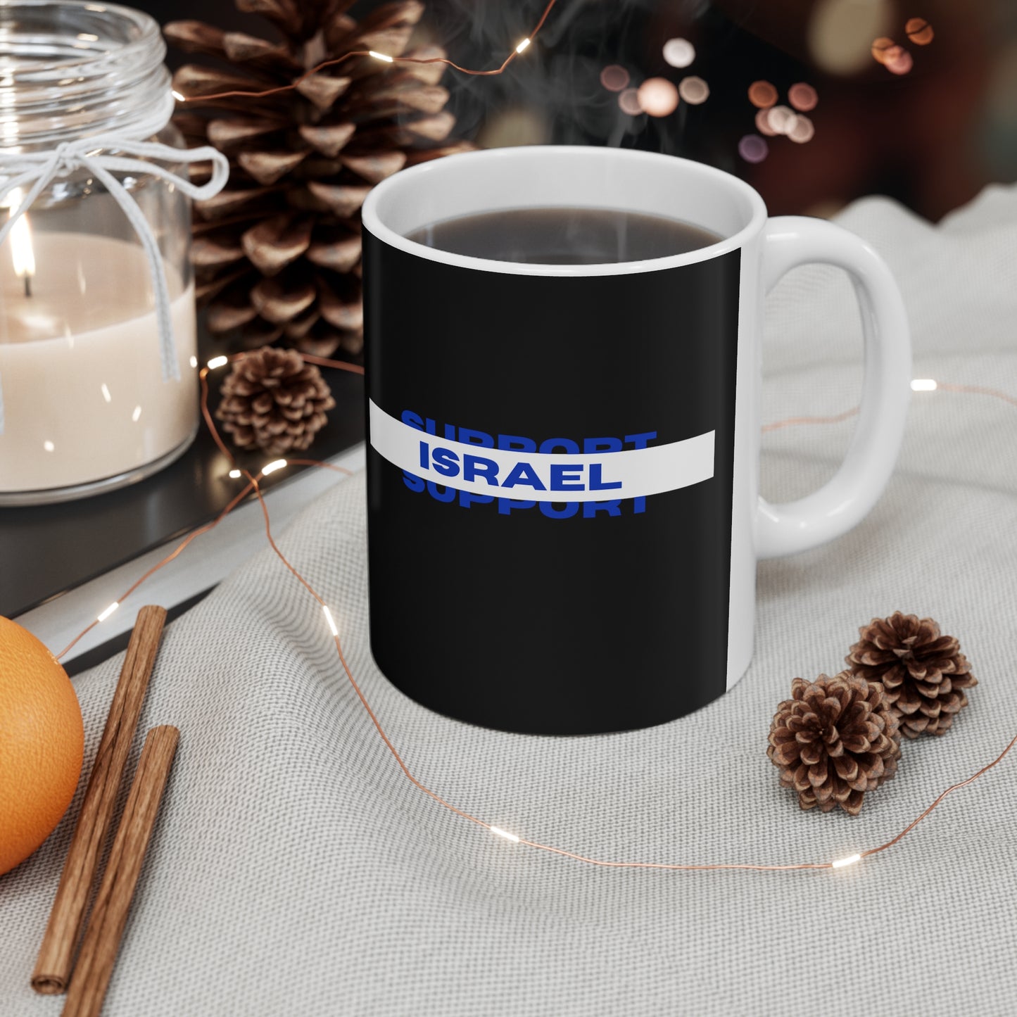 Support Israel Ceramic Mug 11oz