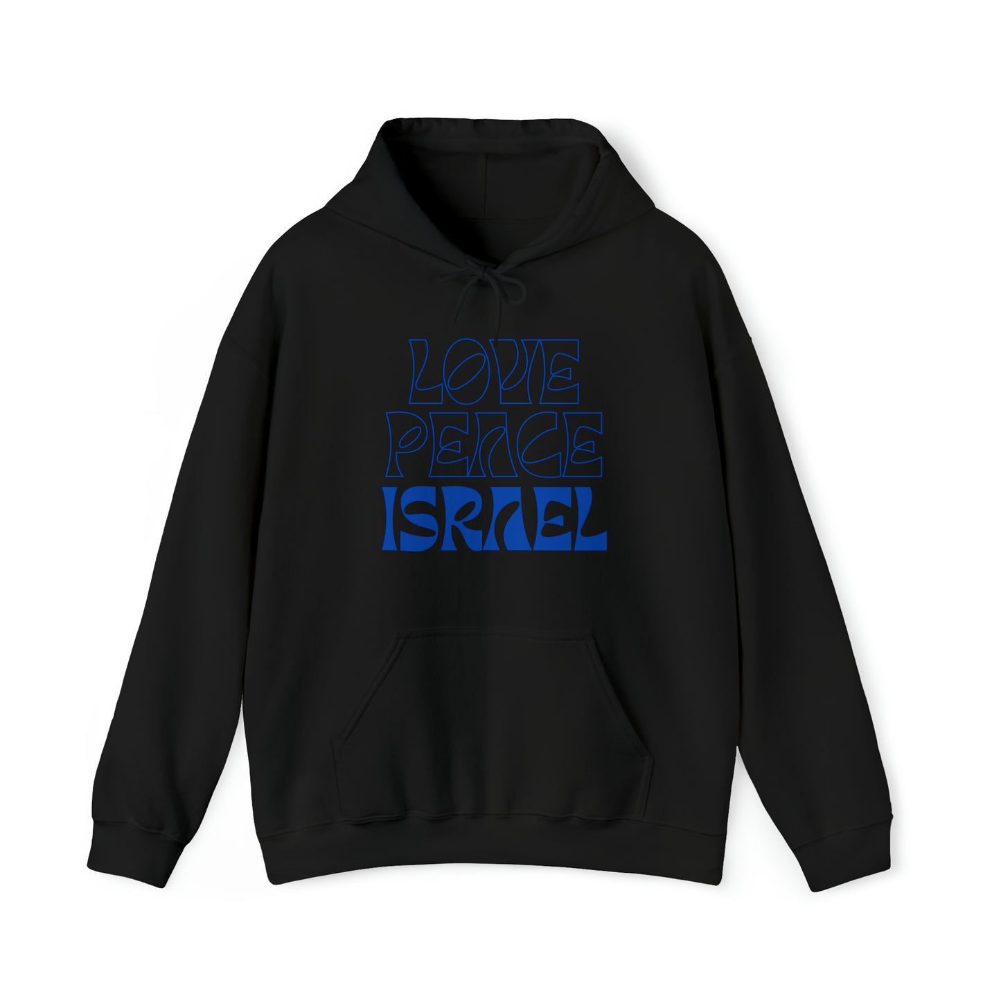 Love Peace Israel Hooded Sweatshirt