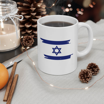 Israel Flag Ceramic Mug 11oz