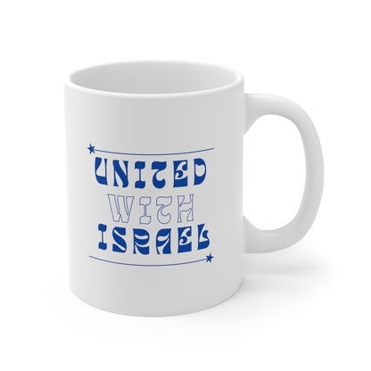 United With Israel Ceramic Mug 11oz