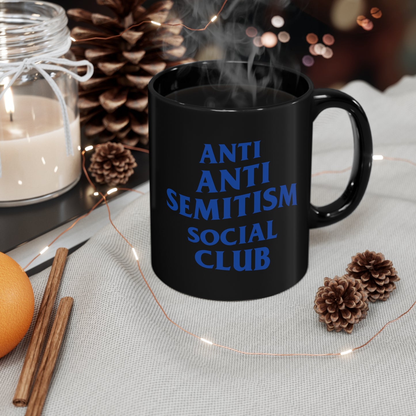 Anti Anti Semitism Social Club 11oz Black Mug