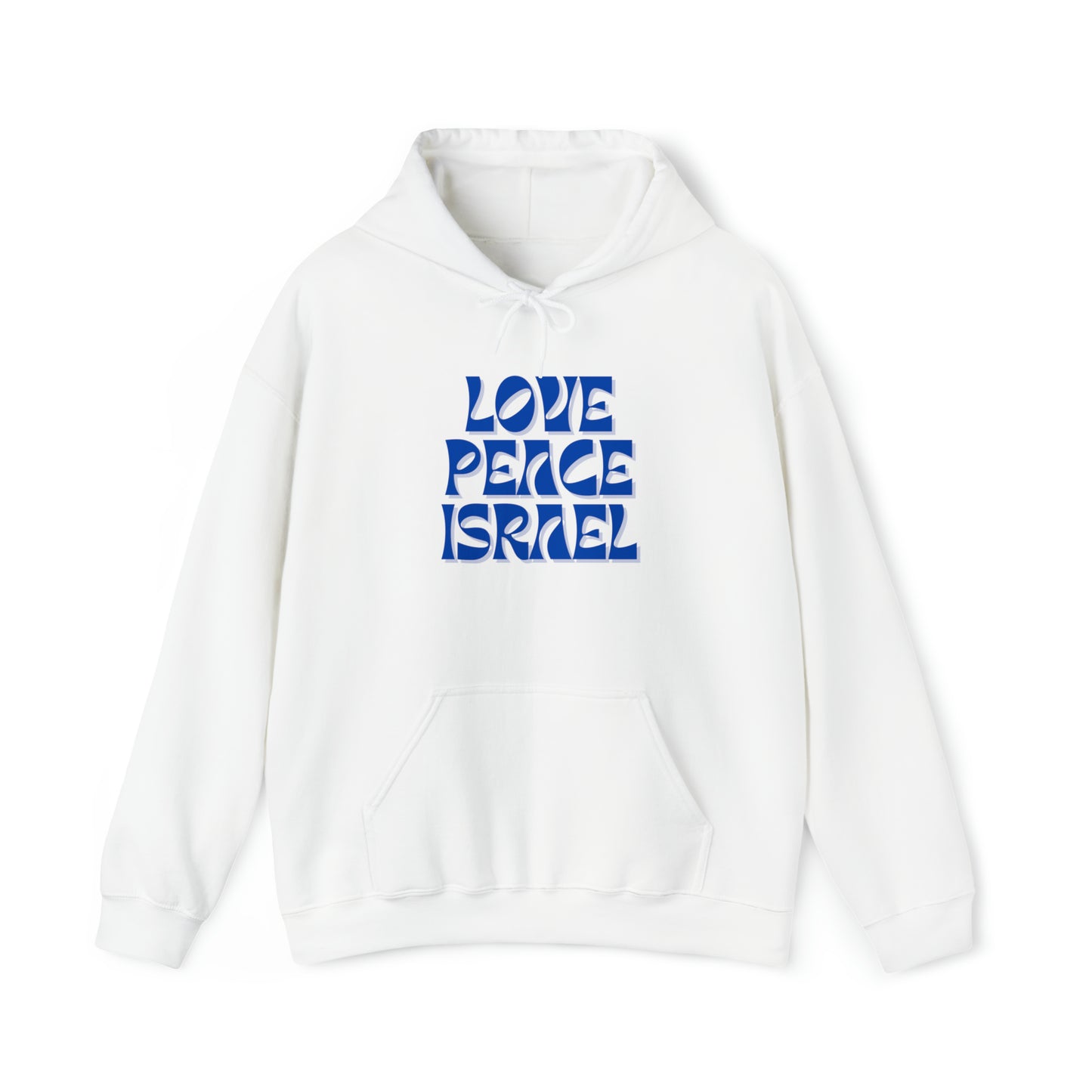 Love Peace Israel Hooded Sweatshirt