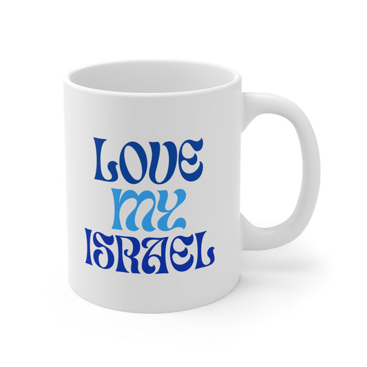 Love My Israel Ceramic Mug 11oz