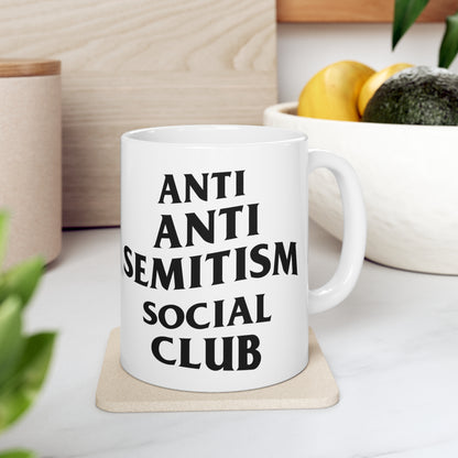 Anti Anti Semitism Social Club White Mug 11oz