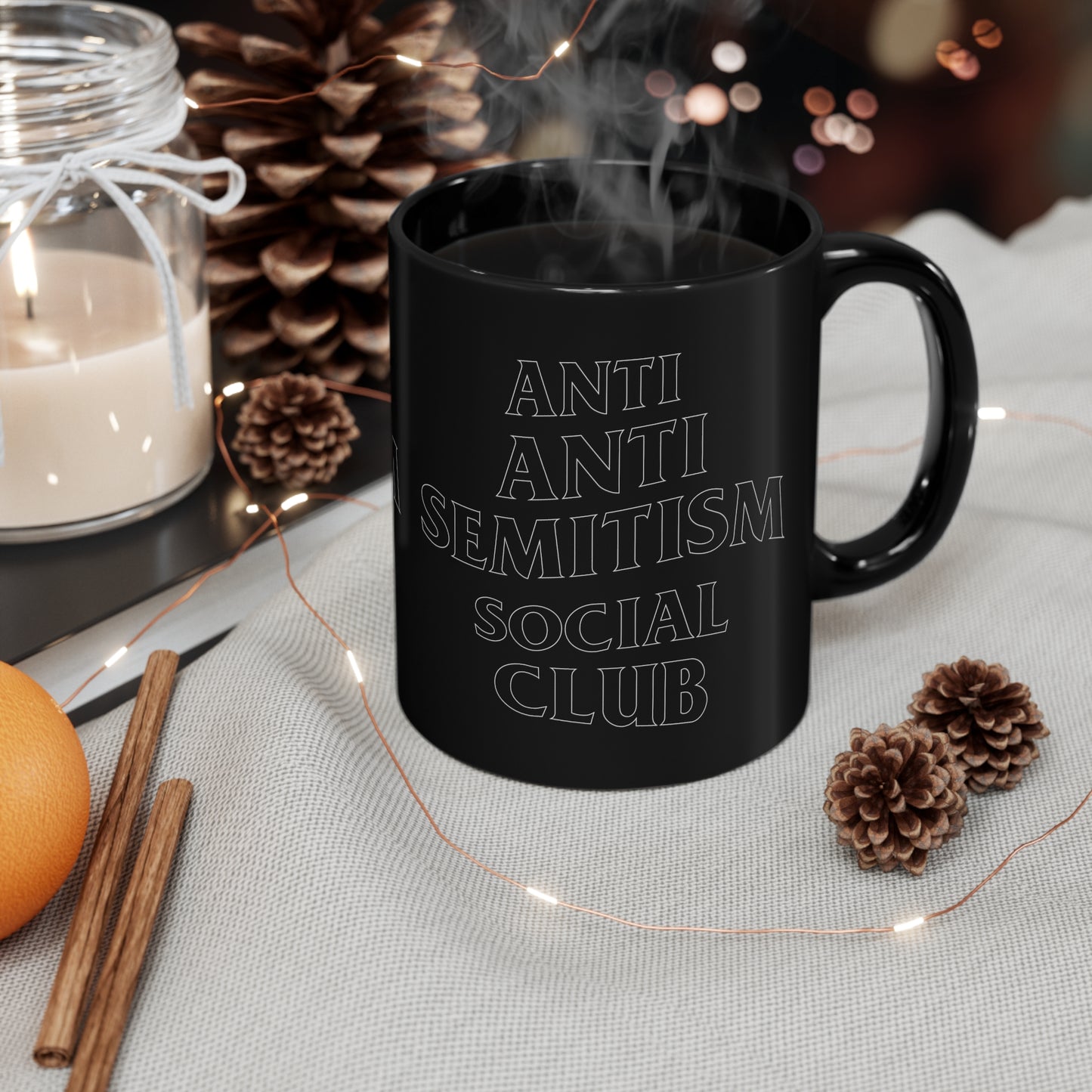 Anti Anti Semitism Social Club 11oz Black Mug