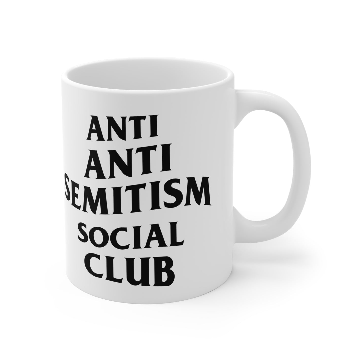 Anti Anti Semitism Social Club White Mug 11oz