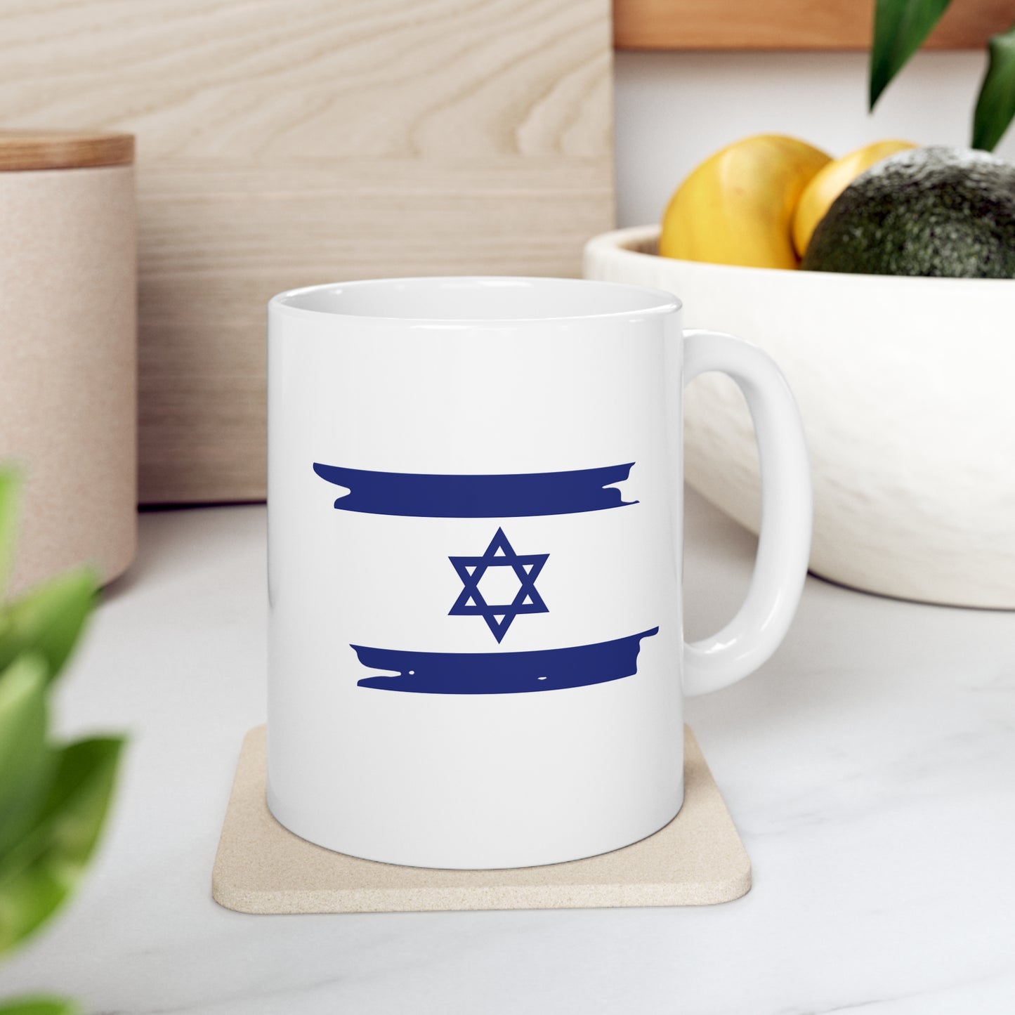 Israel Flag Ceramic Mug 11oz