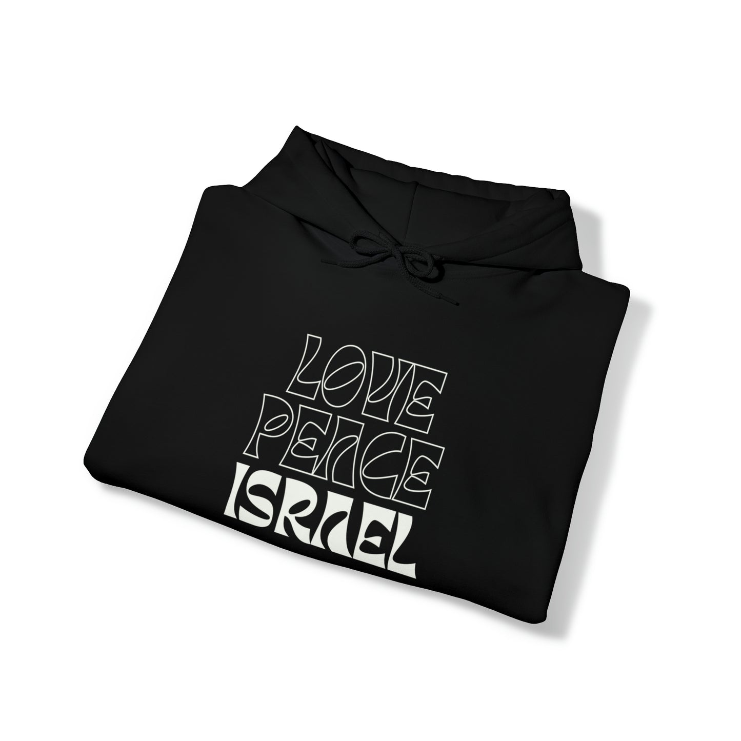 Love Peace Israel Hooded Sweatshirt