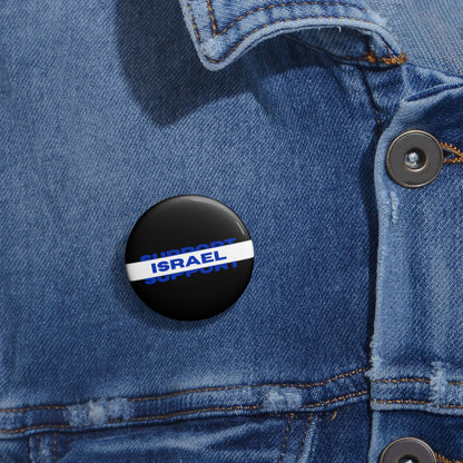 Support Israel Custom Pin Buttons