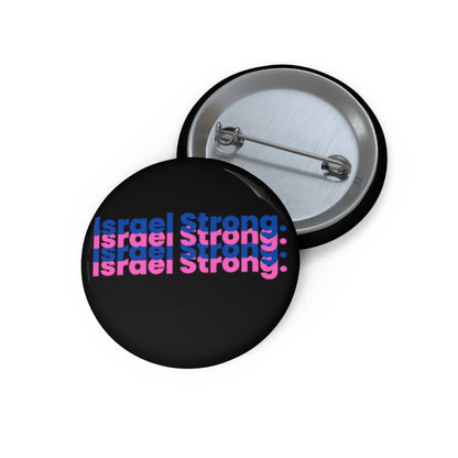 Israel Strong Custom Pin Buttons