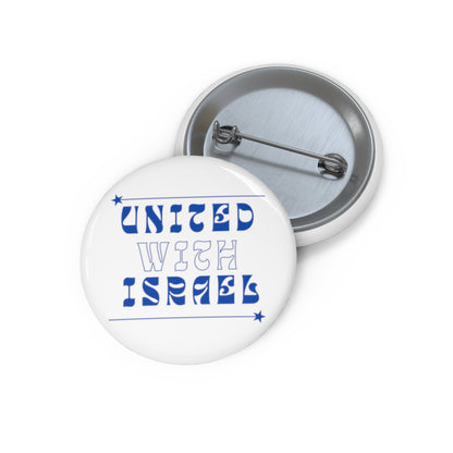 United With Israel Custom Pin Buttons