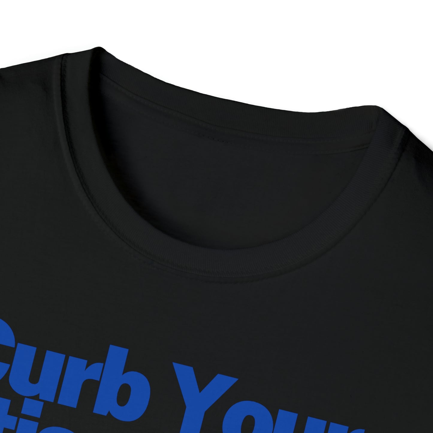 Curb Your Antisemitism | Blue Logo T-Shirt