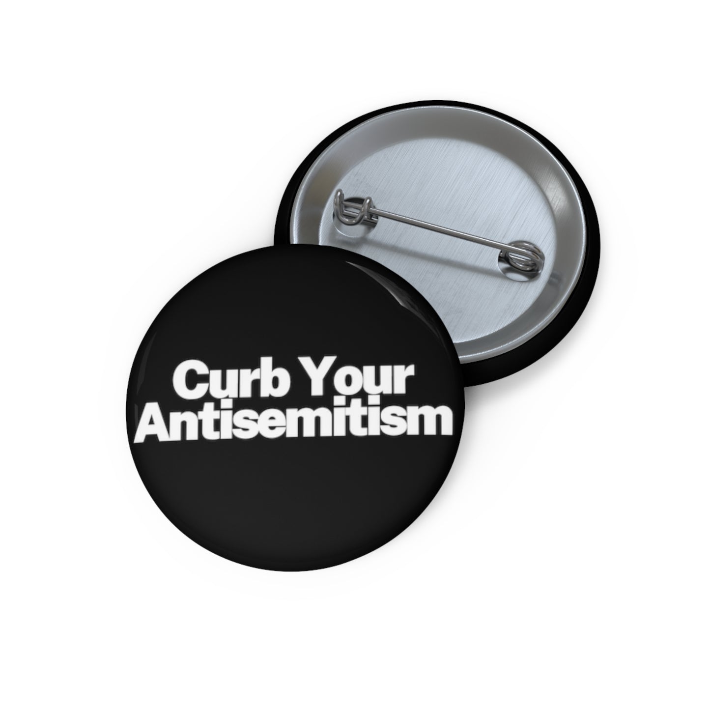 Curb Your Antisemitism Pin Buttons