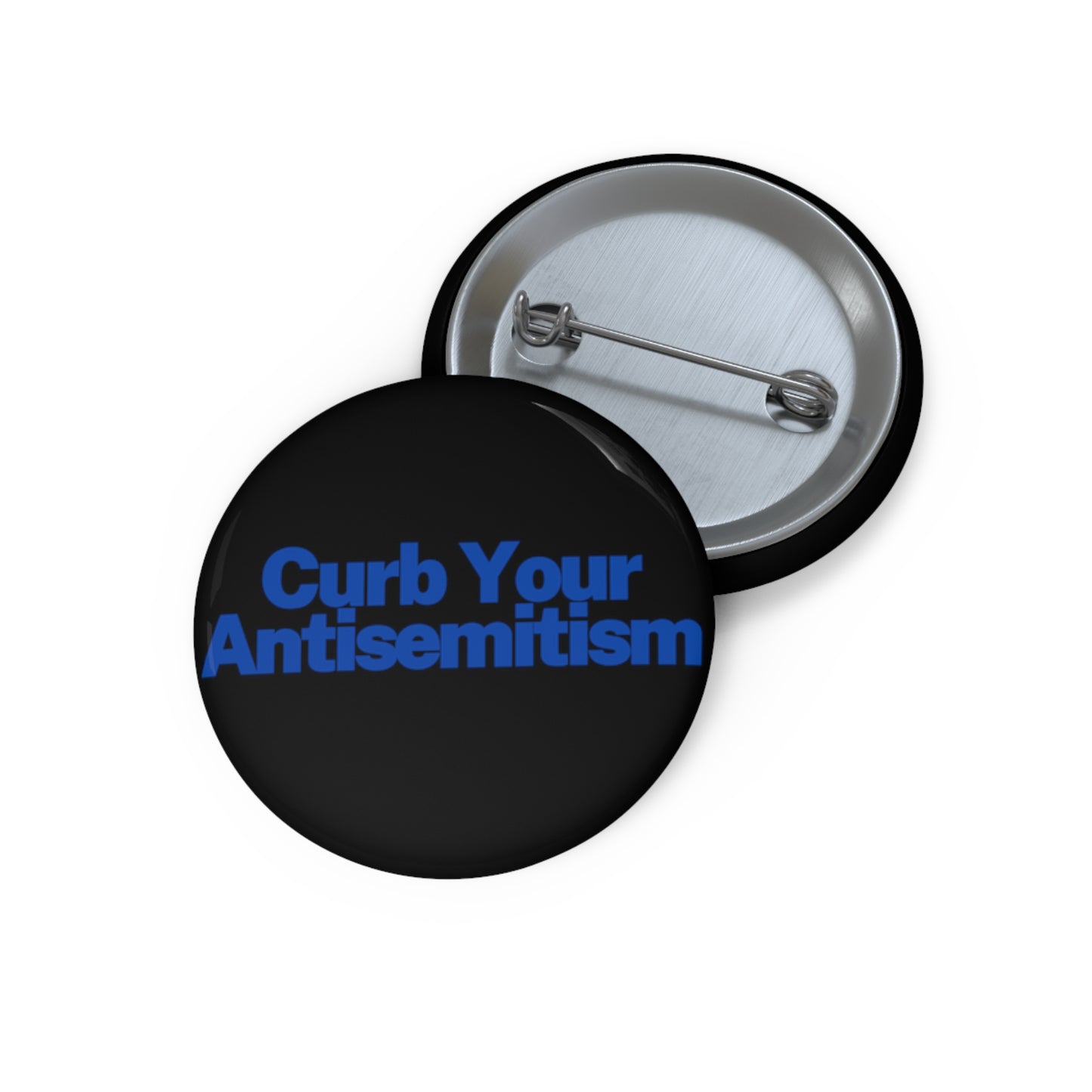 Curb Your Antisemitism Pin Buttons