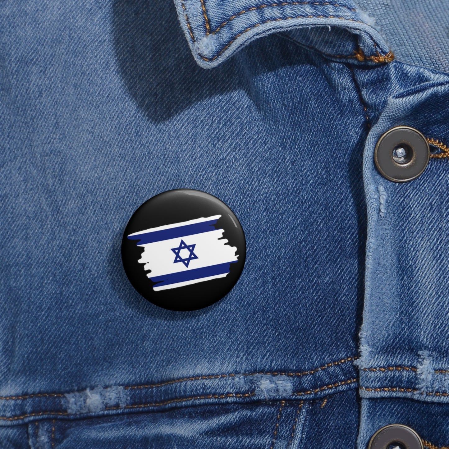 Israel Flag Custom Pin Buttons