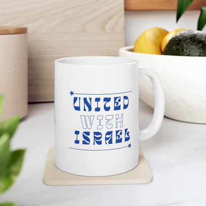 United With Israel Ceramic Mug 11oz