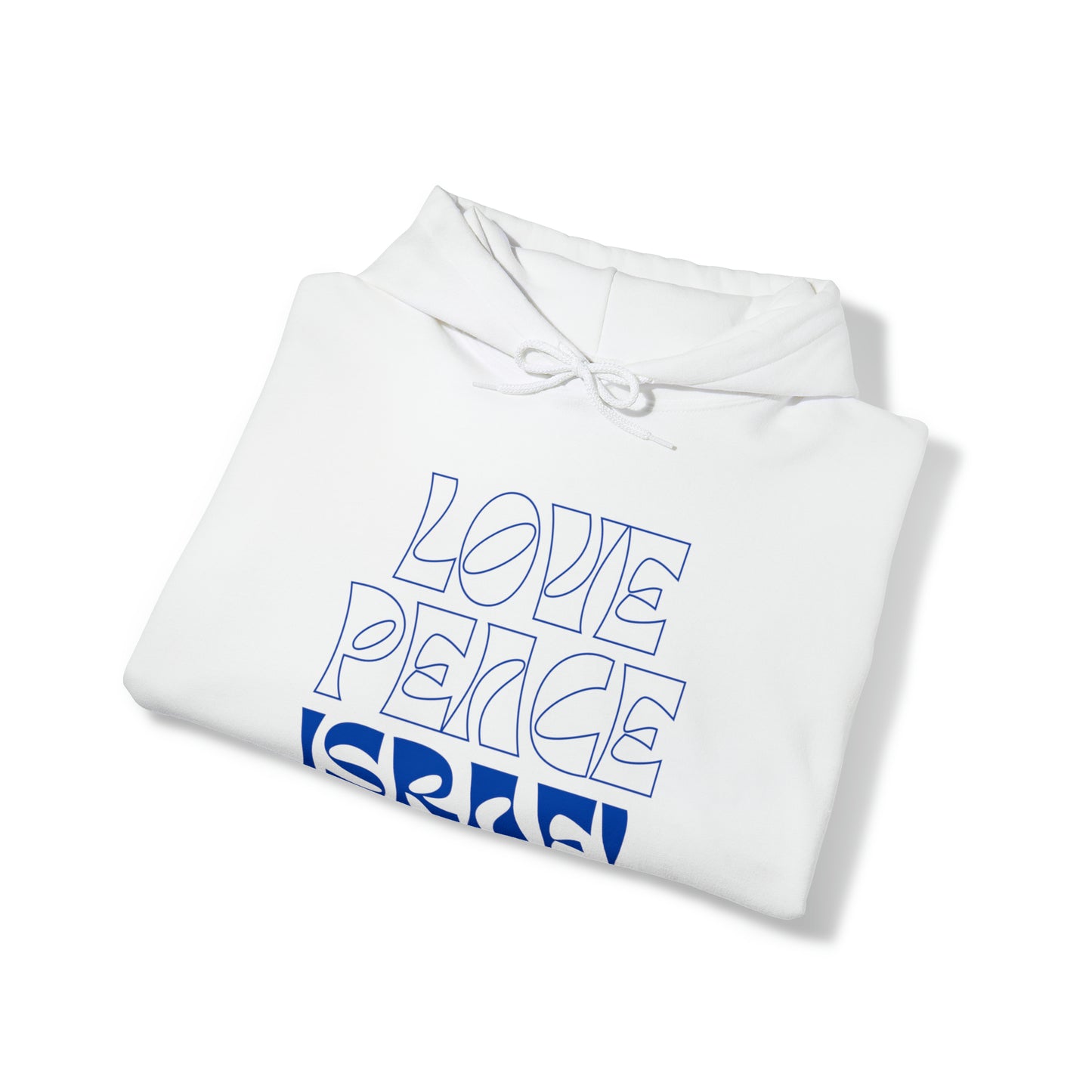 Love Peace Israel Hooded Sweatshirt