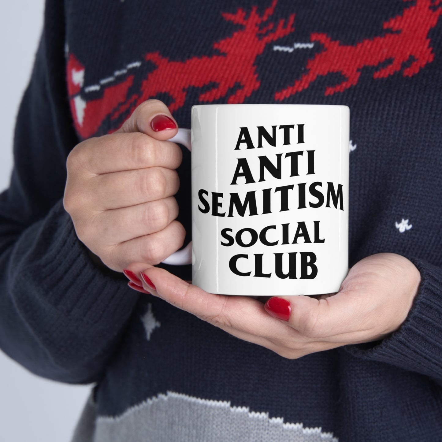 Anti Anti Semitism Social Club White Mug 11oz