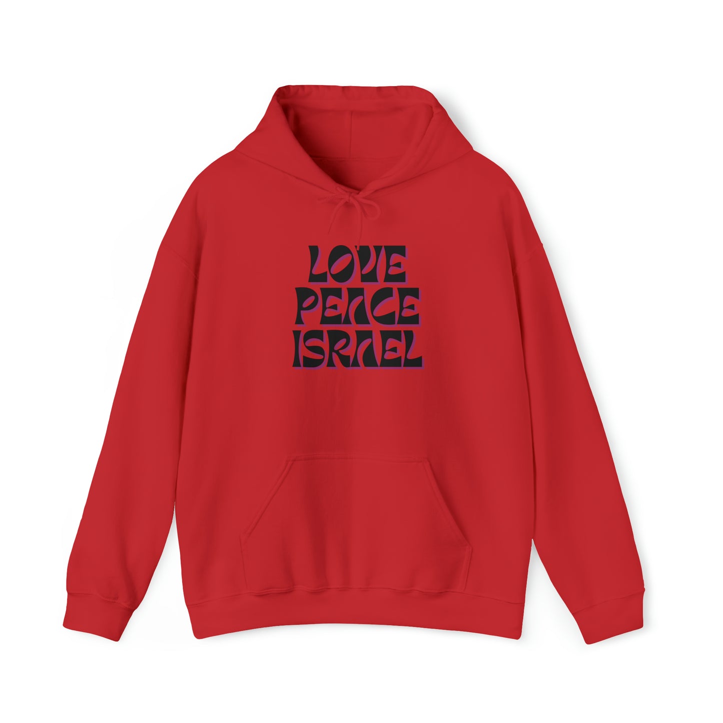 Love Peace Israel Hooded Sweatshirt