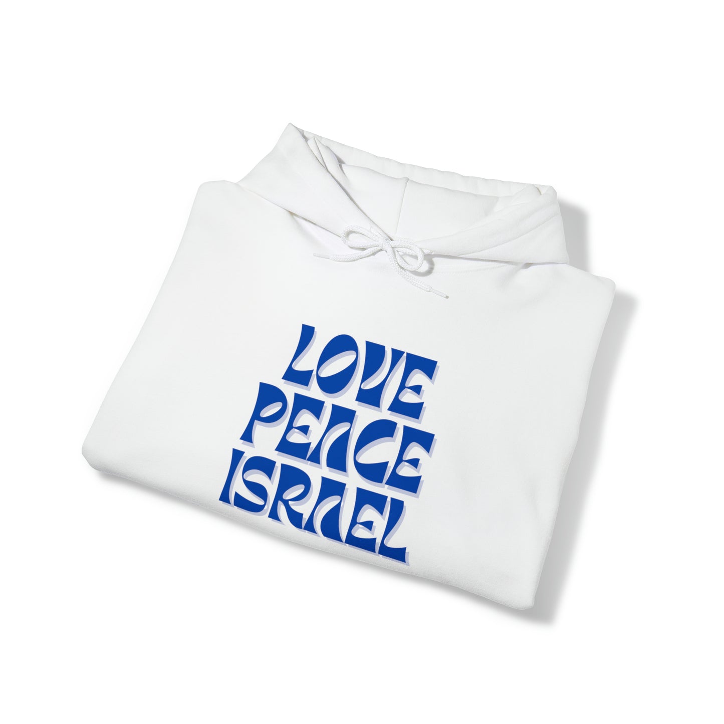 Love Peace Israel Hooded Sweatshirt