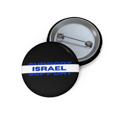 Support Israel Custom Pin Buttons