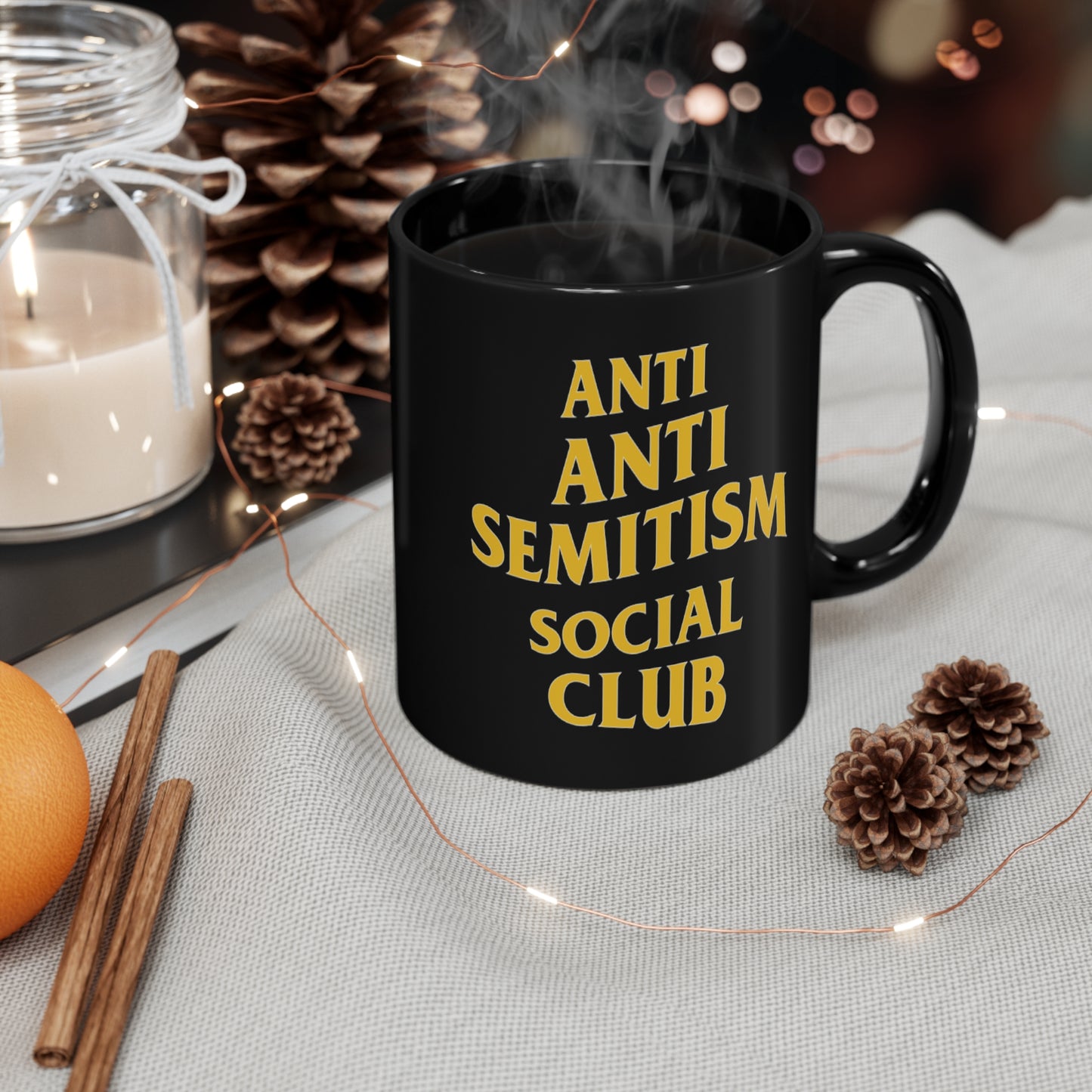 Anti Anti Semitism Social Club 11oz Black Mug